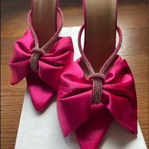 Hot Pink Heels with Bow